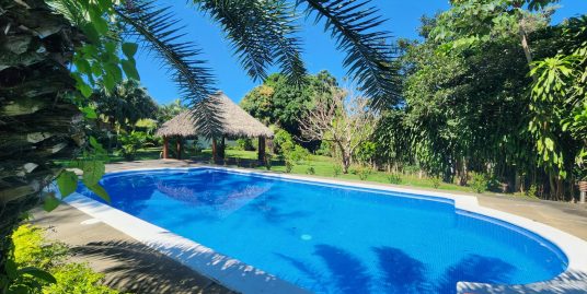 CARRETERA SUR. LINDA CASA CON PISCINA Y HERMOSO JARDÍN EN VENTA